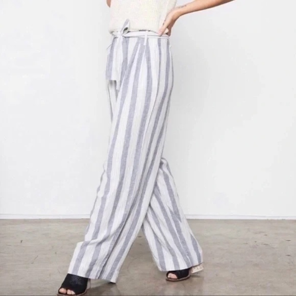 Rails Jess Laguna Striped Linen Blended Pants Large - Picture 4 of 12